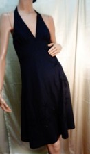 Forever Twenty One 21 Halter dress small black beads NWT