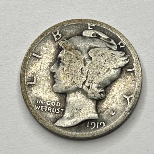 Mercury Dime 90% Silver Junk Exact Coin Pictured - 07