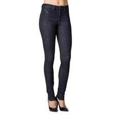 DIESEL Skinzee 0813C Women Jeans W25/L32 Super Slim Skinny Blue Cotton Stretch