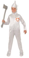 CHILD WIZARD OF OZ TIN MAN HALLOWEEN COSTUME SIZE L AA174