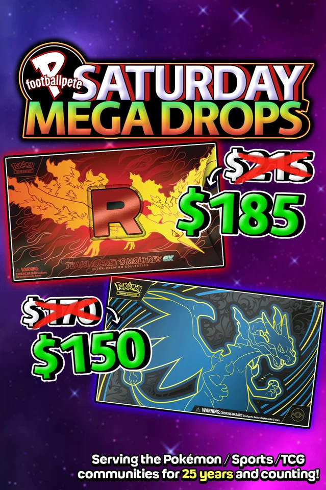 🔥MOLTRES UPC $185 DROPS & MEGA ZARD UPC $150 DROPS!!!!!🔥
