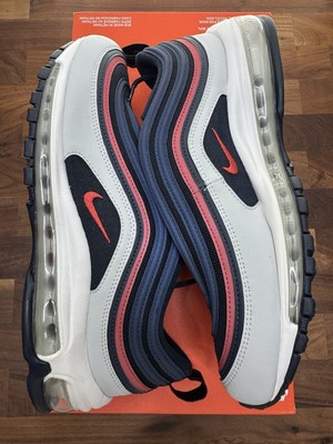 Nike Air Max 97 USA 921826-405 Midnight Navy Track Red Mens Size US 9 No Box