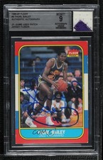BAS 1986-87 Fleer Thurl Bailey #6 BAS BGS Encased with Relic Auto 4f5