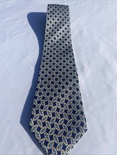 Polo Ralph Lauren Blue Men's Silk Tie Hand Made in USA 100% Silk
