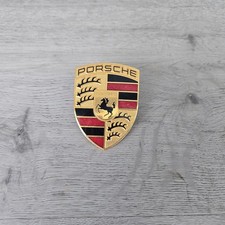 95-09 Porsche Boxster Cayenne 911 996 986 Hood Crest Emblem Badge Logo Oem 95-09 Porsche Boxster Cayenne 911 996 986 Hood Crest Emblem Badge Logo Oem