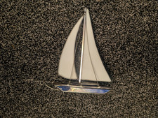 tiffany style sailing ship boat ornament