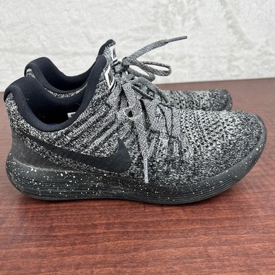 Nike Shoes Women's 7 Lunar Epic Flyknit 2 Black Gray Running Sneakers Trainers