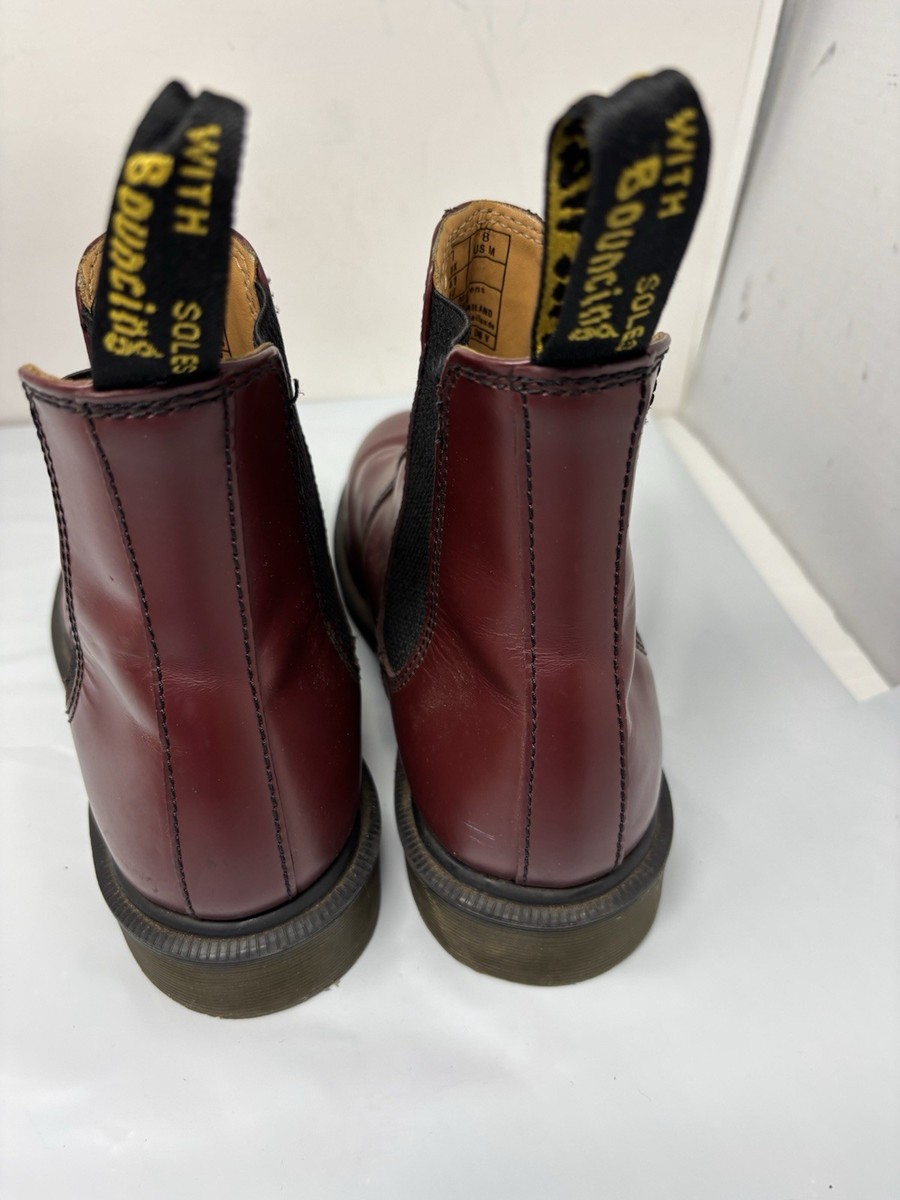 Doc Dr. Martens 2976 Chelsea Boots Mens Size 13 Red Leather Ankle 2976 Vintage Made In England Chelsea Boots in Red | Dr. Martens main image 4