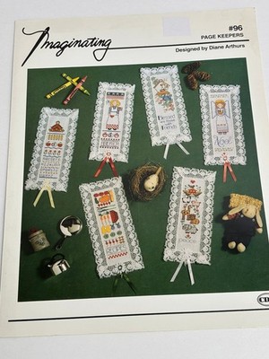 Imaginating Page Keepers Counted Cross Stitch Pattern Leaflet Bookmarks