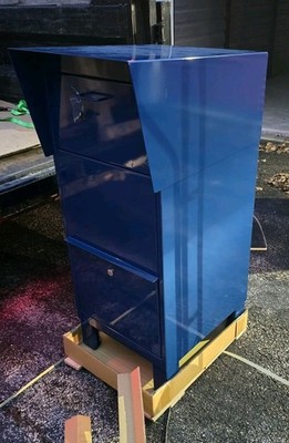 Salsbury Industries 4975Blu Courier Box Blue Powder Coated 