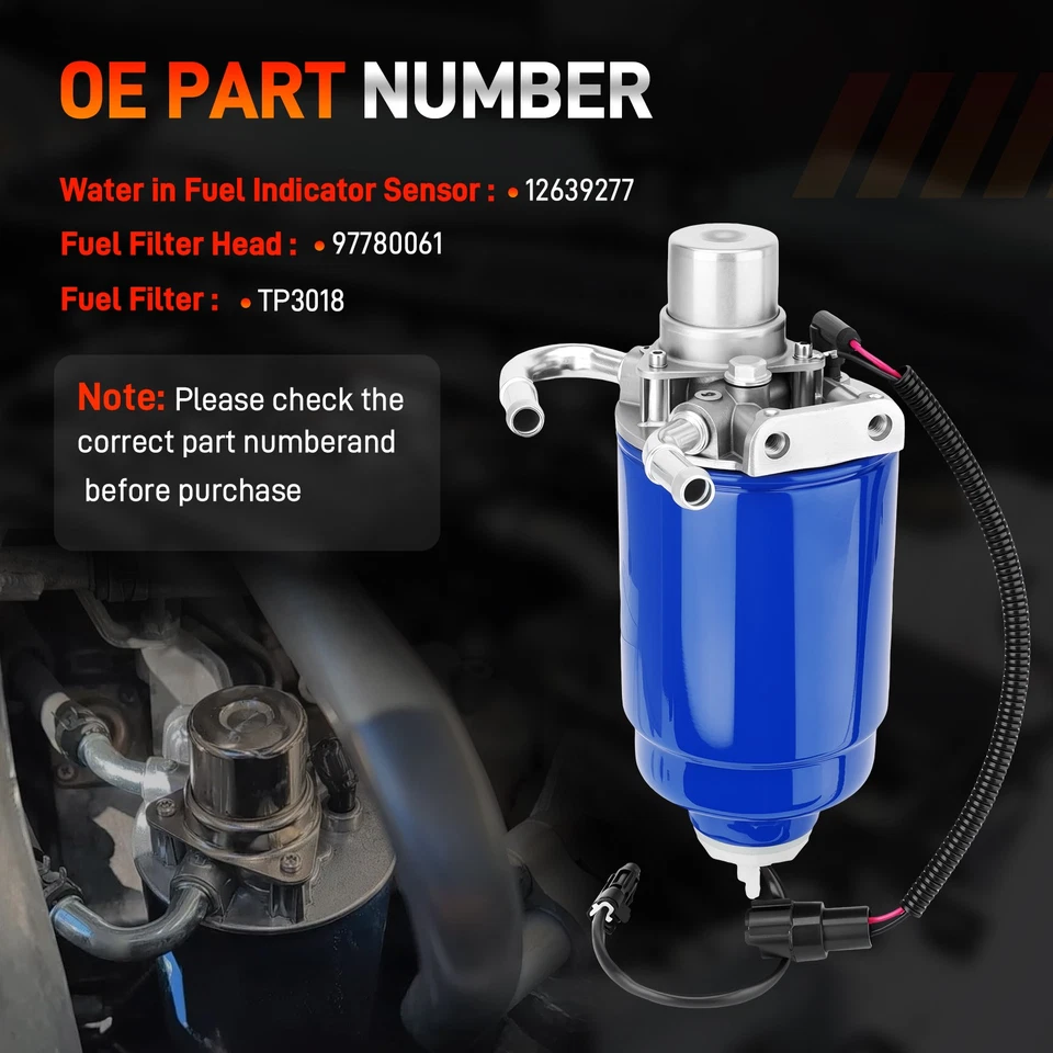 Conjunto de carcasa de filtro de combustible Duramax LB7 6,6 L para Chevy Silverado Sierra 01-04 Foto 4 de 4