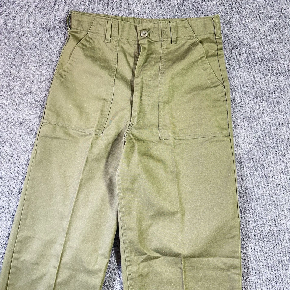 Vintage US Military Pants Mens Fit 31x35 Olive Green OG 107 Utility Trouser Army - Image 2 of 4