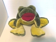 Mr Froggy's Family Frog Hand Puppet Stuffed Animal