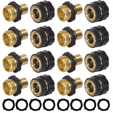 Hourleey Garden Hose Quick Connect, 3/4 Inch Male and Female Garden Hose Fitt...