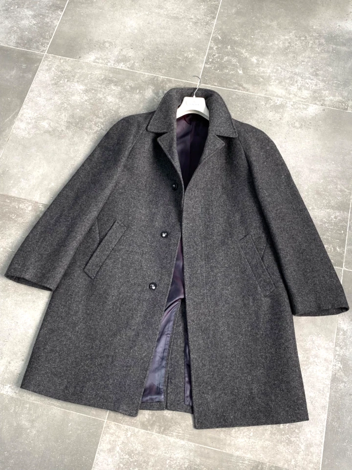 Men's SALKO LODEN Himalaya Wool Long Raglan Trench Coat Jacket EU 54-56 UK 44-46 - Image 2 of 4