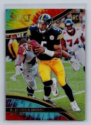 2017 Panini Select R. Joshua Dobbs #222 Tie-Dye #/25 Rookie Pittsburgh Steelers