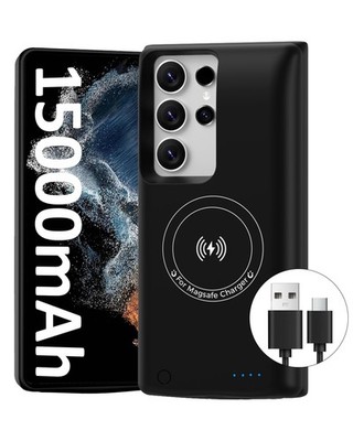 Akkuhülle für Samsung Galaxy S22 Ultra(6,8 Zoll),15000mAh GAN-Technologie