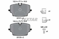 Textar Bremsbelagsatz, Scheibenbremse Vorderachse U.A. FüR Bmw, Mini