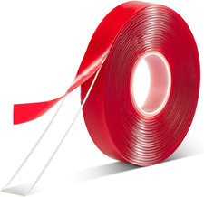 Heavy Duty Double Sided Tape 1/2" x 10' Clear Acrylic Strong Adhesive