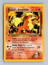 Blaine's Growlithe Gym Challenge 62/132 Unlimited LP Pokemon 2000 on eBay