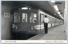 Postcard Tokyo Japan Subway At Tokyo Station D80