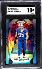 2017 Panini Prizm Football Kyle Williams Light Blue Prizm /199 #198 SGC 10