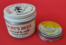    Burt's Bees Almond  Milk Hand Cream 2 oz.   Lemon Butter Cuticle Cream .6 oz