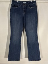 Riders by Lee Modern Midrise Bootcut Jeans Dark Wash Denim Women's Size 10 M