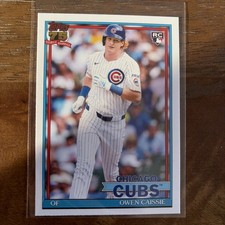 2026 Topps - 1991 Variation Owen Cassie #T91-10 (RC) - Cubs