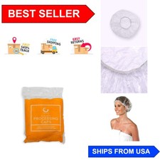 Disposable Bouffant Processing Caps - 30 Pack for Hair Treatments  Colors