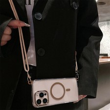 Magnetic Crossbody Lanyard Phone Case Compatible with iPhone 17 16 15 14 13 12