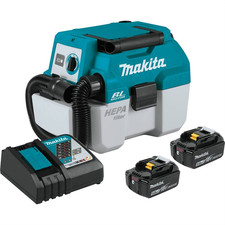 Makita XCV11T Makita 18V LXT 5.0 Ah Brushless Cordless 2 Gallon HEPA Filter Port
