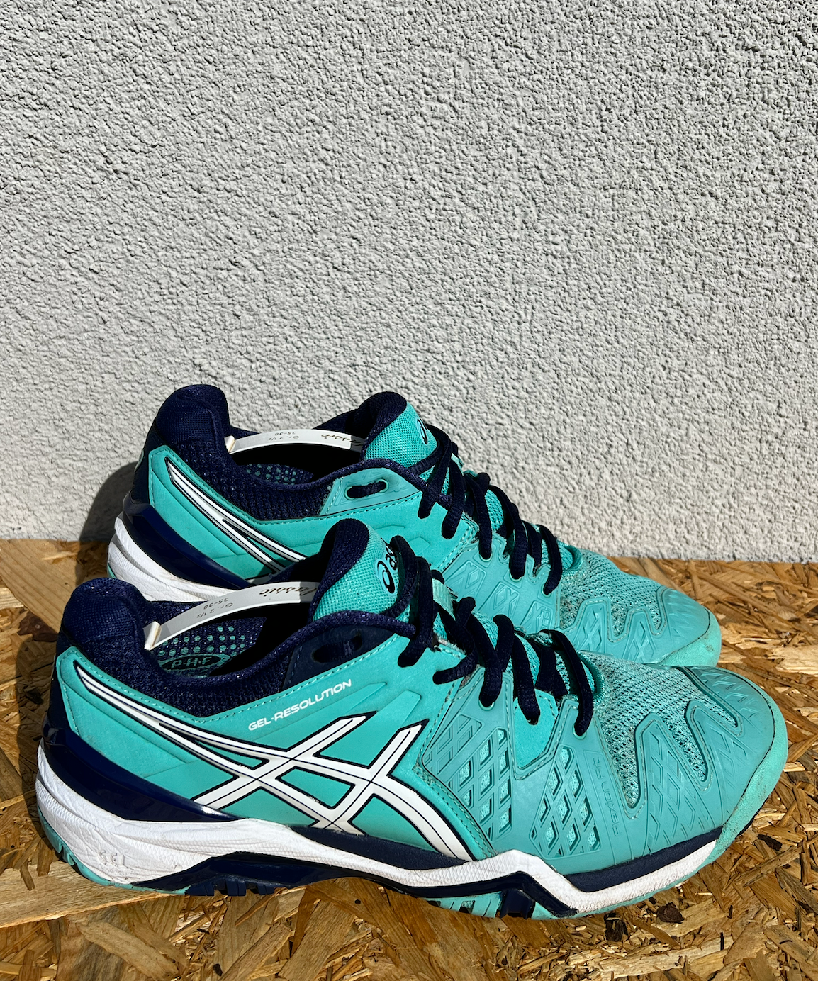Asics Gel Resolution 6 Tennis Padel Trainers Womens US 8.5 | EU 40 Pool Blue