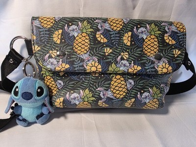 Loungefly Disney Lilo & Stitch Pineapple Leaves Fanny Pack Belt Bag Faux Leather