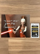 JSA COA Jaime King signed 8x10 Aurra Sing Star Wars Clone Wars Photo 