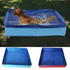 Dog Kiddie Pool PVC Folding Swimming Inflatable Save Space Puppy Bathing Tub NEW