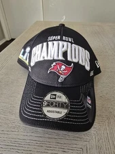 New Era Tampa Bay Buccaneers Super Bowl LV Snapback Adjustable Hat - Black