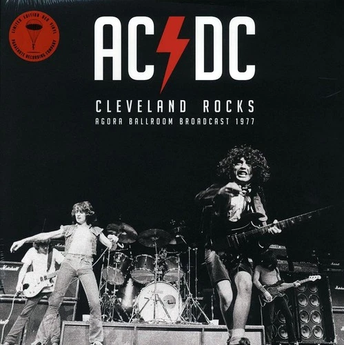 AC/DC Cleveland Rocks Agora Ballroom Broadcast 1977 LP  Deluxe Limited Red Vinyl