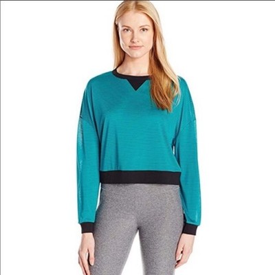 Lucy Full Potential Long Sleeve Boxy Crop Fit Top Size XS