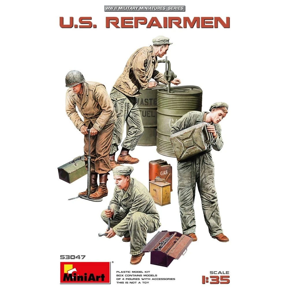 Miniart 53047 US Repairmen 1:35  Plastic Model Kit