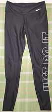 Nike Just Do It Power Victory Tights Running Training Gym Size S Small - Black