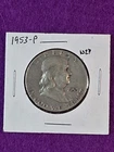 1953 P Franklin Half Dollar 50c U.S. Coin 90% Silver