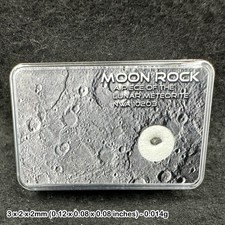 Genuine Lunar Meteorite Fragment – Authentic Moon Rock Meteorite, Certified by