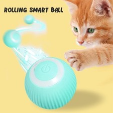 Interactive Cat Toys Ball Automatic Rolling Ball Cat Toy LED Lights USB Powered