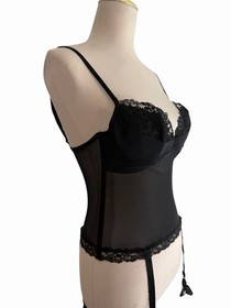 la perla glamour italian women&rsquo;s lingerie corset black