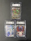 Rayquaza VMAX, Ns Reshiram, Lucario Vstar, Mint + CGC 8.5!