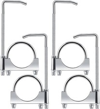 4 Pcs 3 Inch Universal Exhaust Clamp With Hanger Made Of Heavy-duty Clamp Wi...