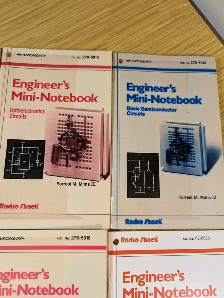 KSE Lot Of 8 Radio Shack Archer Engineer’s Mini-Notebook Forrest Mims  - Image 3 of 4