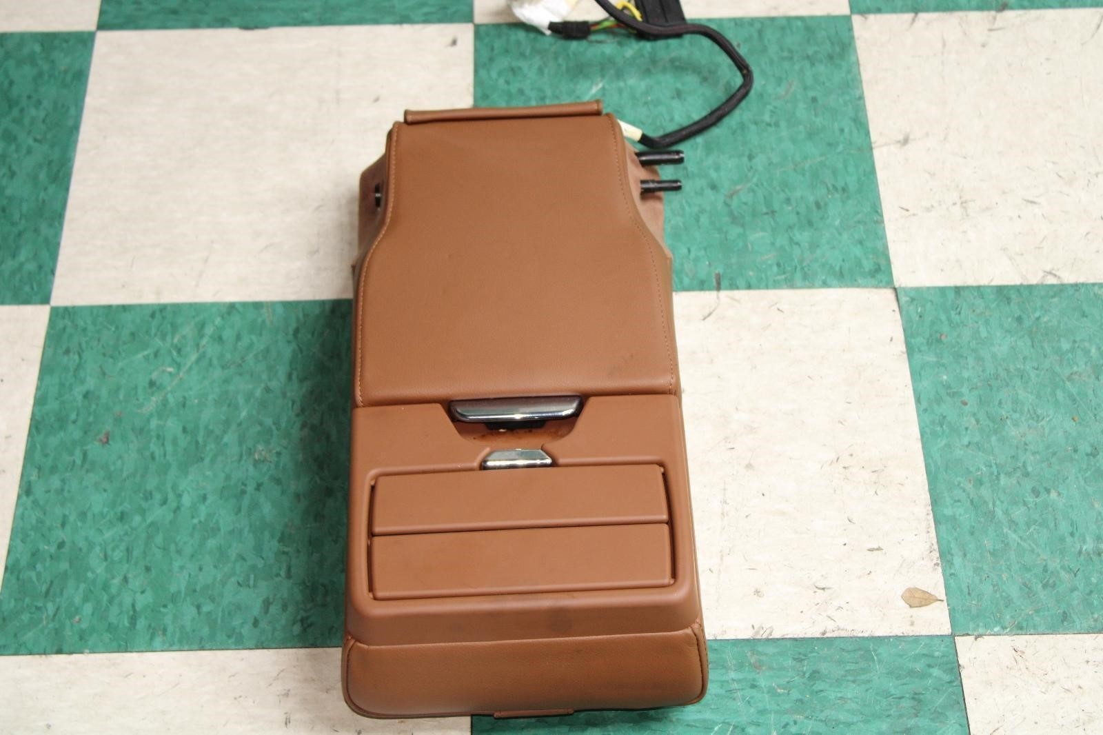 14-17 Ghibli Brown Leather Rear Second 2nd Row Armrest OEM Factory WTY Cover WTY