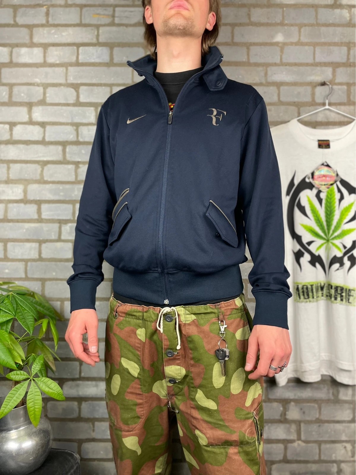 SACAI X NIKE Nike Roger Federer giacca zip tennis vintage